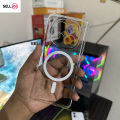 Xiaomi Redmi Note 15 5G Berlia Transparent Magnatic Magsafe Anti Yellow Clear Protective Phone Case Back Cover.