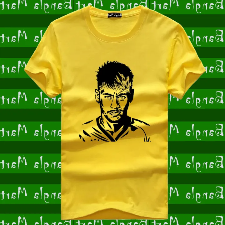Neymar%20Fan%20Half%20Sleeve%20Tshirt%20For%20Comfortable%20Use%20-%20Jersey%20Football%20-%20Image%203