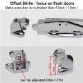 Cooler Door Latch Kit Door Latch Handle Set with Adjustable Offset Strike and Inside Release and Keys. 