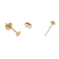 100Pairs Earrings Studs and Backs Flat Iron Earrings Posts Jewelry Making. 