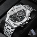 Top Brand Man Casual Watch Luxury Luminous BINBOND B0161 Box Wristwatch Stainless Steel Waterproof Men Date Calendar Clock. 