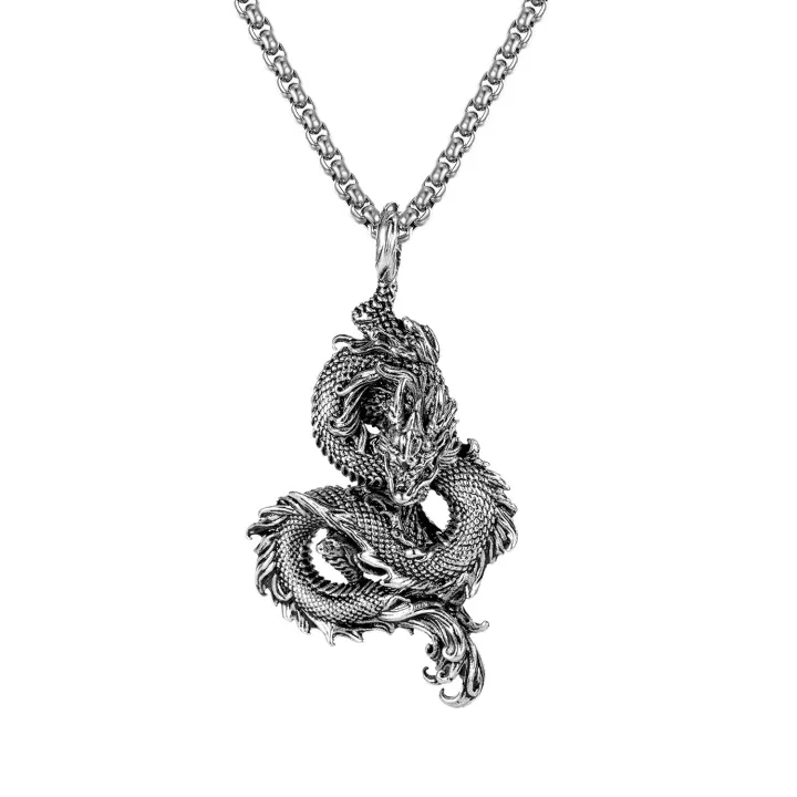 Domineering%20Chinese%20Style%20Golden%20Dragon%20Pendant%20Necklaces%20For%20Men%20Alloy%20Long%20Choker%20Necklace%20-%20Image%202