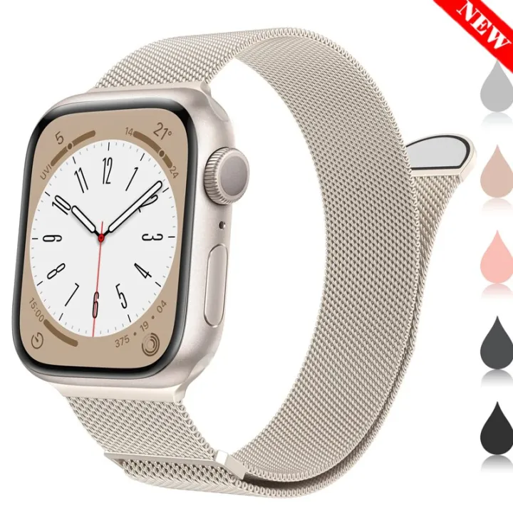 【Sandmdm】 Milanese Loop strap for apple watch band 49mm 45mm 44mm 42mm 38mm  40mm 41mm starlight bracelet iwatch serie SE ultra