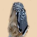Silk Scarf Scarftop Headwraps For Women Vintage Four Seasons Hair Scarve 90*90cm Hijab Foulard Bandana Femme Headscarf. 