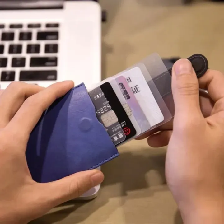 DAX%20V1%20V2%20V3%20Leather%20Card%20Holder%20Mini%20Slim%20Portable%20Pulled%20Men%20Credit%20Card%20Wallet%20Color%20Gradient%205Card%20Money%20Purse%20Women%20Handbag%20-%20Image%203