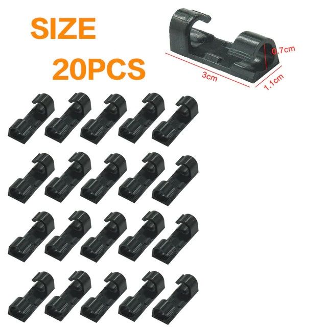 20PCS%20Cable%20Organizer%20Clips%20Cable%20binder%20Management%20Wire%20Manager%20Cord%20Holder%20USB%20Charging%20Data%20Line%20Bobbin%20Winder%20Wall%20Mounted%20Hook%20-%20Image%205