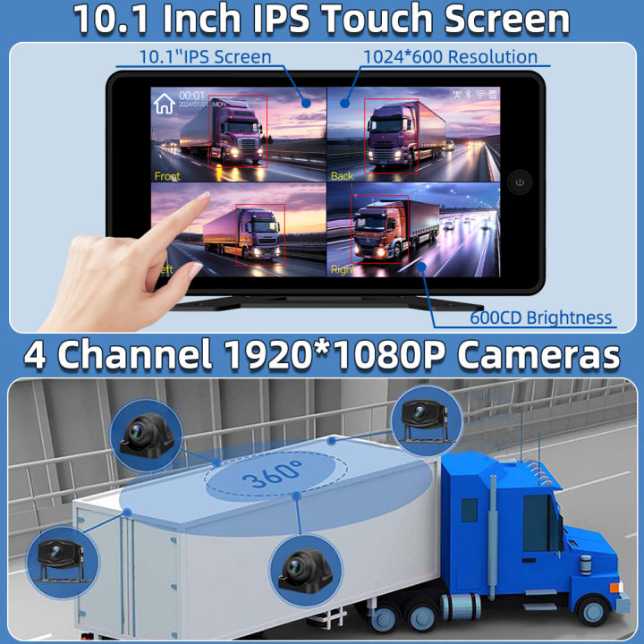 4CH%2010.1%20Inch%20CarPlay%20Android%20Auto%20Vehicle%20DVR%20System%201080P%20Camera%20BSD%20Alarm%20Wifi%20App%20Control%20Parking%20Monitor%20For%20Truck%20Bus%20RV%20-%20Image%202