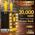 20000 mah Power Bank Fast Charging PD Transparent Power bank with Night Light and Cable Best Quality.