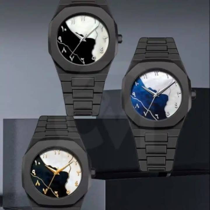 New%20Aura%20Arabic%20Watch%20Men's%20Quartz%20Watch%20Black%20Carbon%20Plastic%20watch%20for%20men%20-%20Image%202