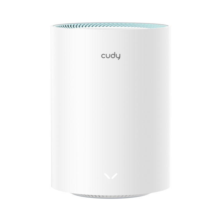 Cudy M1300 (1-Pack) AC1200 Dual Band Whole Home Wi-Fi Mesh System - 867Mbps on 5GHz and 300Mbps on 2.4GHz - 2 Gigabit Ethernet Ports - White