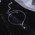 【Daily Deals】 925 Sterling Silver Star Anklet Fashion Simple Charm Anklet Birthday Gift for Women's Fine Jewelry Accessories. 