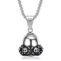 Fashion Red Cross Guardian Angel Wings Bell Motorcycle Bell Keychain Men||||'s Biker Exorcist Amulet Lucky Jewelry Accessory.
