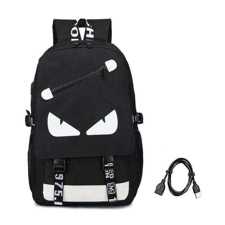 Fashion Backpack School Bags Daypack USB chargeing Port Laptop Bag Handbag for Boys Men