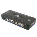 4 In 1 Out USB 2.0 VGA KVM Switch Switcher Manually for KeyboaMouse Monitor Adapter. 