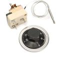 Capillary Thermostat Switch Oven Water Heater 30-110 degree & 50-300 degree celsius With Adjust Knob Thermostat.