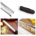 Kitchen Cheese Grater Lemon Zester- Easy To Grate Or Zest Lemon Orange Citrus Cheese Chocolate Nuts (Black). 