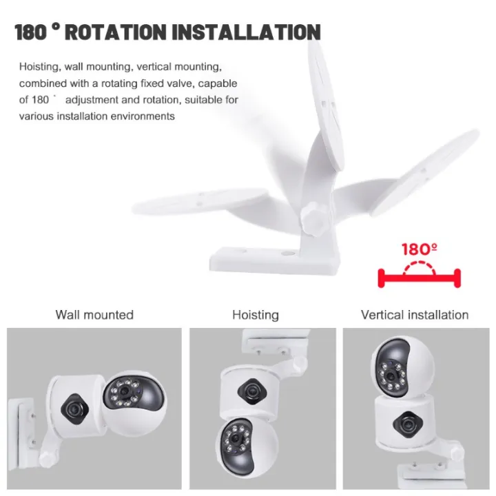Surveillance%20Accessories%20For%20CCTV%20Cameras%20Monitor%20%20Rotatable%20Stable%20No-Drilling%20Holder%20%20Indoor%20Outdoor%20Wall%20Mount%20Bracket%20%20Minimalist%20White%20Plastic%20Camera%20Support%20Base%20-%20Image%206