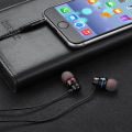 【WJHH】Factory direct sales low price metal subwoofer headphones, mobile phone in-ear headsets, in-line microphones, with microphones.