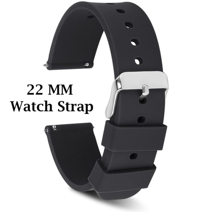 22mm Silicone Strap Watch Band Replacement Belt