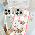AMORVOR for Redmi 4X Back Cover With Free Holder Cartoon Kitty Soft Wavy Phone Case Camera Protection Transparent TPU Soft Cover.