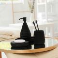 4Pcs Bathroom Accessories Set Include Lotion Dispenser, Soap Dish, Toothbrush Cup, Holder for Homes, Hotels Vanity Decor Stylish Design. 