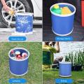 Car Washing Foldaway Case Fishing Holds Water Bucket -blue,  multipurpose use. 