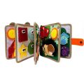 Montessori Busy Book Giraffe Baby Development Toys Sensory Felt Cloth Book Toddler Activity Board Learning Basic Life Skill Toys.