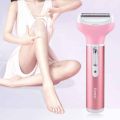 Kemei KM - 6637 Multifunctional 4 in 1 Rechargeable Women Body Shaver Beard Eyebrow Nose Trimmer Set Female Electric Shaver. 