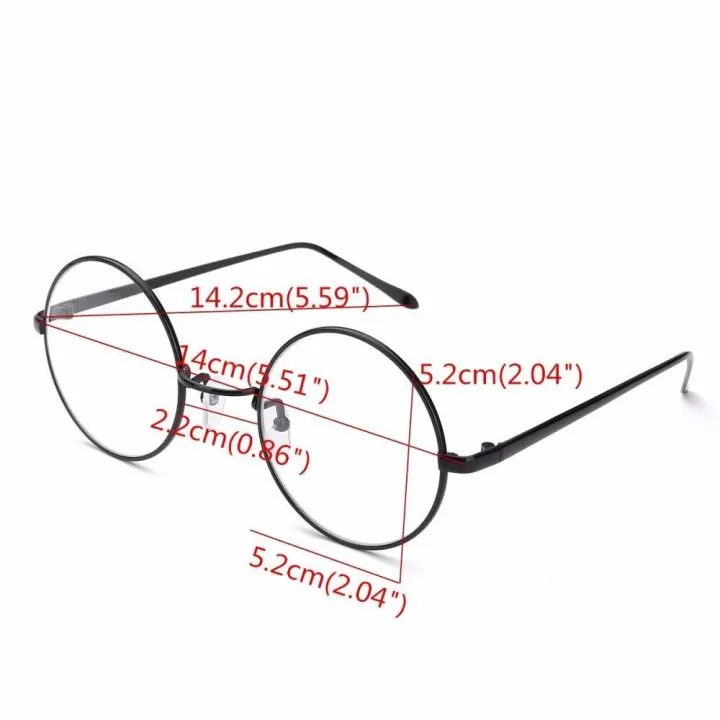 New%20Fashion%20Vintage%20Round%20Circle%20Eyeglasses%20Frame%20Myopia%20Glasses%20Optical%20Rx%20able%20#Black%20-%20Image%204