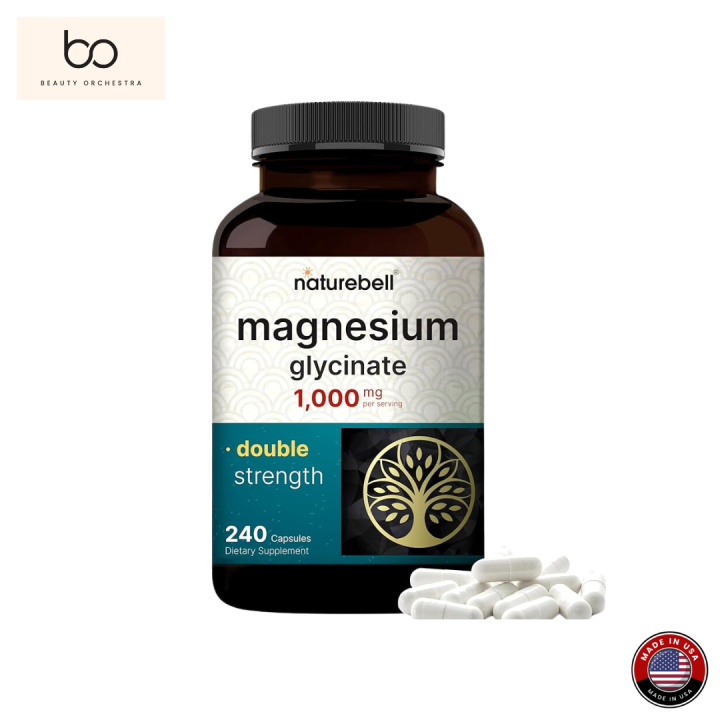 Naturebell Magnesium Glycinate 1000 mg – 240 Capsules