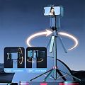 Q185 Intelligent Face Tracking Selfie Stick 360 Degree Rotation Ai Gimbal Stabilizer with Remote Shutter Wireless Bluetooth Selfie Stick Tripod for Live Streaming.