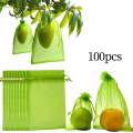 100 Pieces Fruit Protection Bags Fruit Netting Cover Bags for Veggies Garden 15cmx20cm.