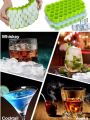 37 Cavity Honeycomb Ice Cube Trays Compartment Molds Jelly Ice Cube Tray with Lid Cube Ice Box Moulds Reusable Ice Maker. 