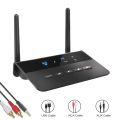 HD Wireless Audio Adapter 80M Bluetooth 5.0 Transmitter Receiver Low Latency 3.5mm AUX Jack for PC TV.