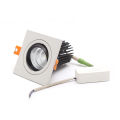 Square Shape Spot Light Moveable Bright LED Spotlight Black, Antique White, Rose Gold Color.