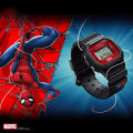(Ready Stock) G-Shock x Spider-Man Men Watch Digital Sport Watch LED Display Water Resistant Shockproof and Waterproof World Time LED Auto Light Sports Square Wrist Watches DW-5600SPIDER-1PR.
