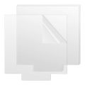 【original】 4Pcs with Double Sided Protective Plexiglass 2mm Sheet Square/Round Transparent Plastic Board Thick Cast Panel DIY Display Projects Craft. 