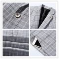 Black Men Suit Set Elegant Office Terno Masculino Completo Blazer+ Pants Luxury Plaid Wedding Business Slim Saco Formal Hombre. 