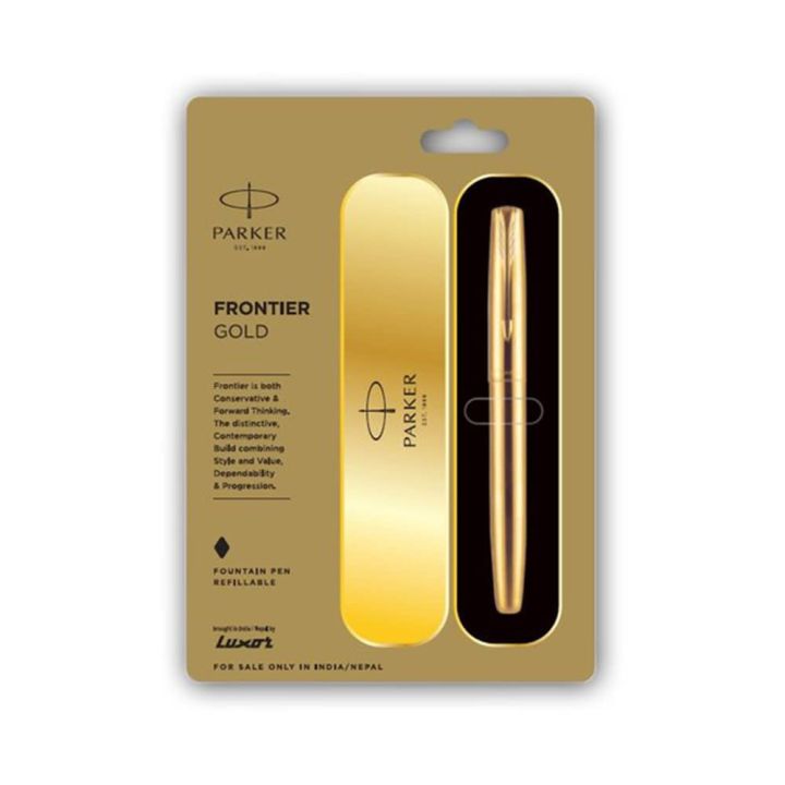PARKER%20Frontier%20Gold%20Fountain%20Pen%20Fine%20Nib%20-%20Image%203
