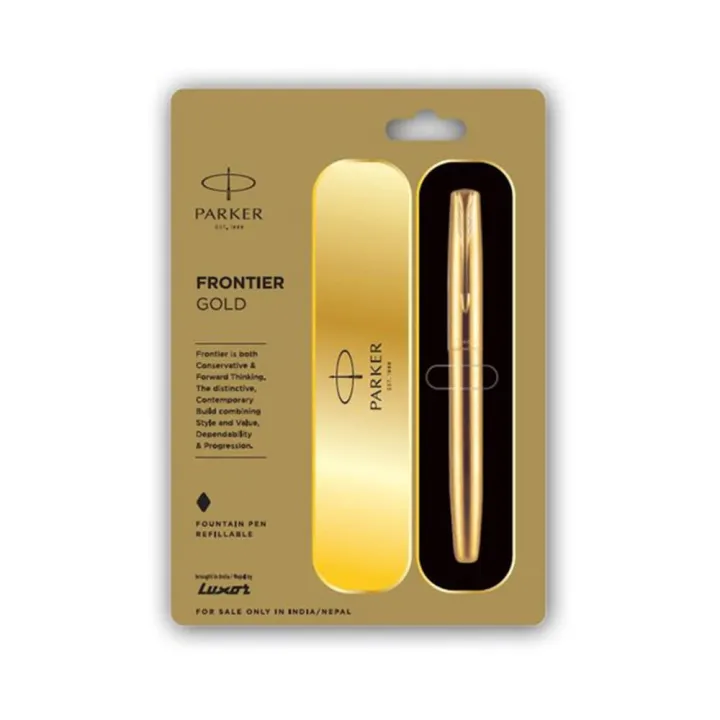 PARKER%20Frontier%20Gold%20Fountain%20Pen%20Fine%20Nib%20-%20Image%203