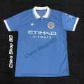 Manchester City Home Polo Blue/White Football Jersey Half Sleeve. 