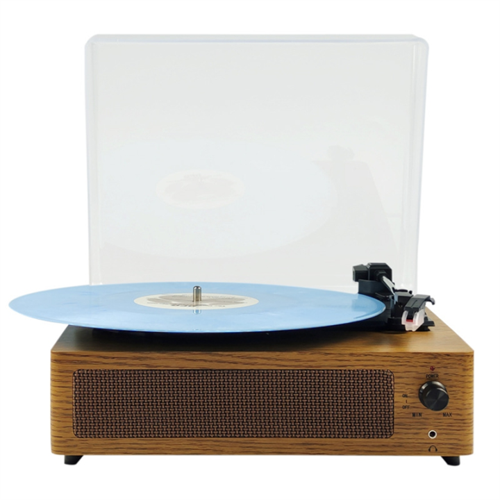 Bluetooth Enabled Vintage Turntable Phonograph Multi-Functional Wooden Record Player Vinyl Player Audio