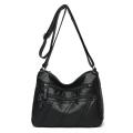 New Spring Women's Soft Leather Shoulder Bags Classic Casual Crossbody Bag For Female Washing Purses and Handbags(26CMX11CMX19CM,).