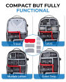BAGSMART Expandable Camera Backpack for Photographers Waterproof Travel DSLR Camera Bag with 15.6 Laptop Compartment. 