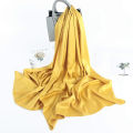 70*180cm Muslim hijab scarf women solid satin wrap headscarf ladies matte fabric foulard Malaysian femme shawls Muslim veil.