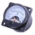AC 0-3A Round Analog Panel Meter Current Measuring Ammeter Gauge Black.
