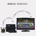 5.0 inch monitor-gray-NY2208 Parking Sensor Reverse Backup Assistance Car Visual Reversing Radar image System + Auto Rearview Camera Mirror Monitor.