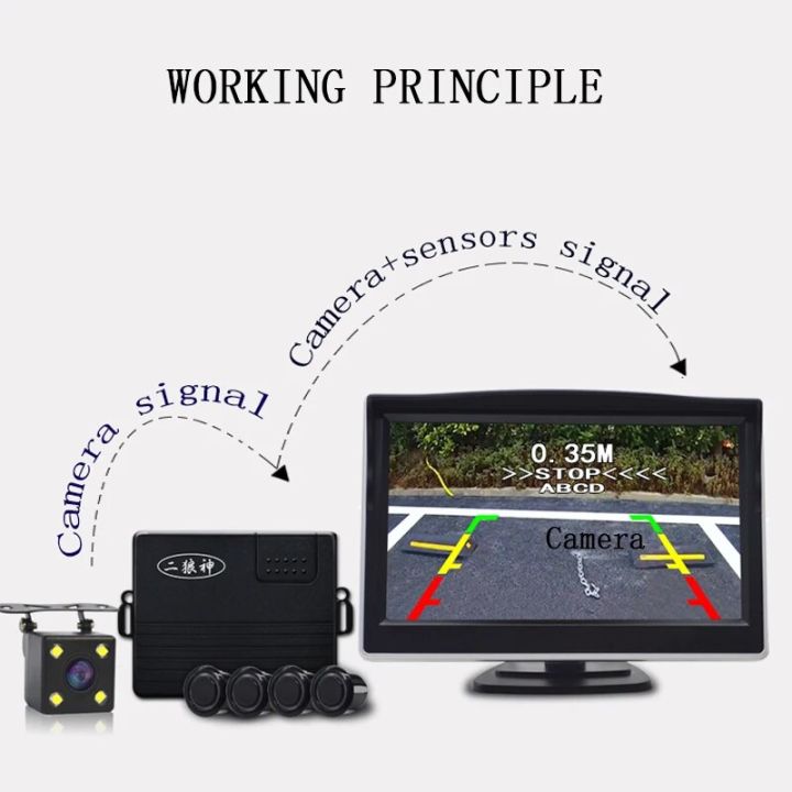 5.0%20inch%20monitor-gray-NY2208%20Parking%20Sensor%20Reverse%20Backup%20Assistance%20Car%20%20Visual%20Reversing%20Radar%20image%20System%20+%20Auto%20Rearview%20Camera%20Mirror%20Monitor%20-%20Image%203