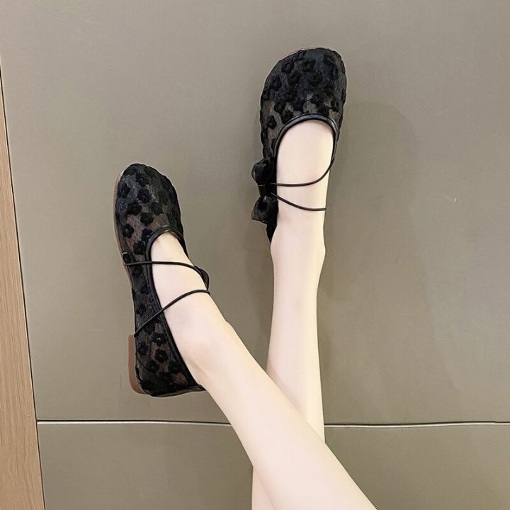 Loafers%20Mesh%20Yarn%202022%20New%20Summer%20Hollow%20Breathable%20Shoes%20Fashion%20Casual%20Lace-up%20Bow%20Ladies%20Flat%20Shoes%20-%20Image%206
