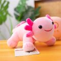 25cm Cute Stand Axolotl Stuffed Animal Plush Toy Pink Axolotl Plushie Pillow Doll Kids Birthday Gift Home Decoration. 